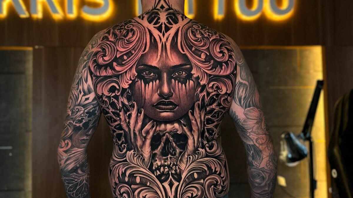 Full Back Ink Mascot Tattoos Bali