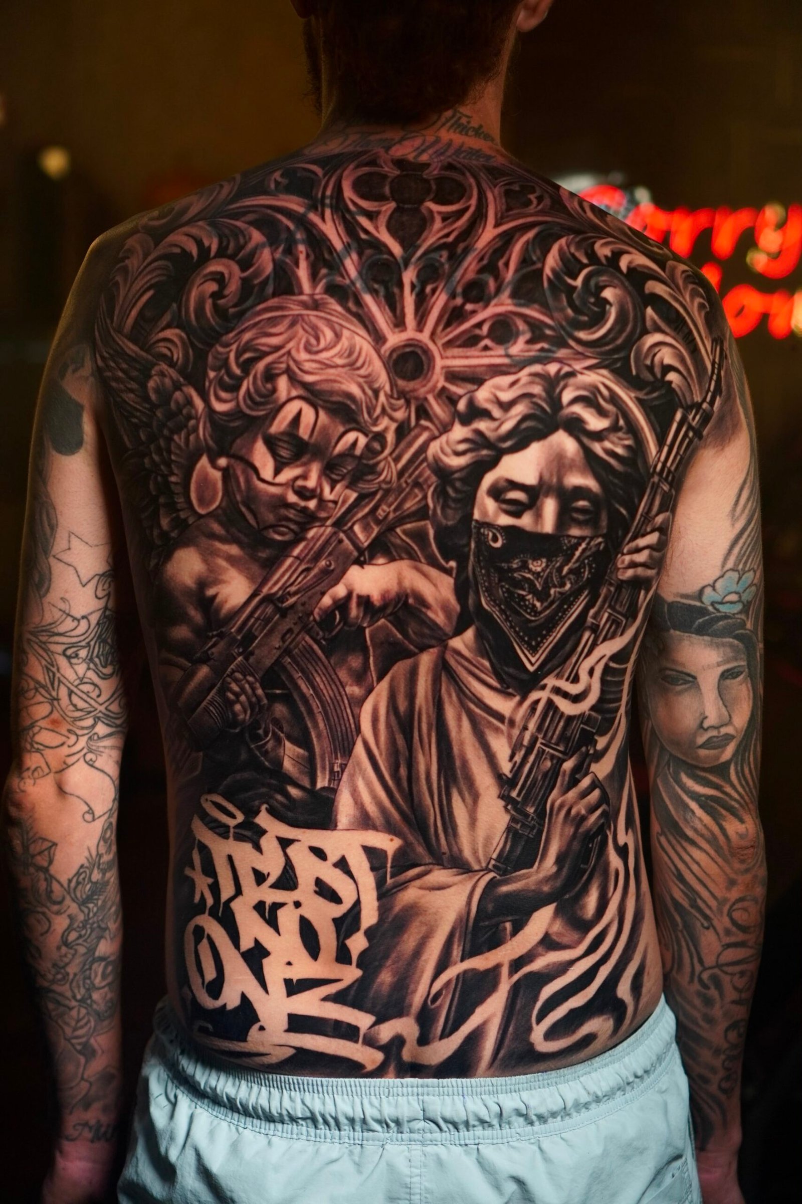 Ful back tattoo - Ink Mascott Tattoos Bali
